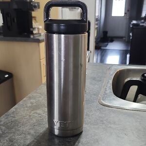 Yeti Stainless Steel Bottle with Black Lid